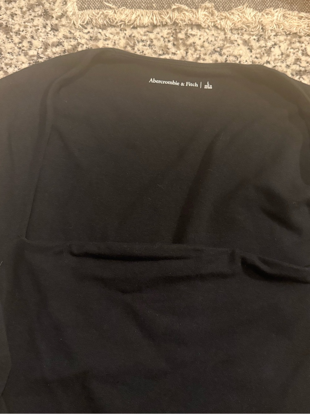 Abercrombie & Fitch Black Long Sleeve Crew Top